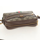 GUCCI Ophidia GG Supreme Web Sherry Line Bag PVC Beige 517350 Auth yk19604M-6