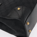GUCCI GG Canvas Hand Bag Black 123439 Auth yk19605-10