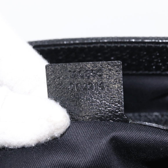 GUCCI GG Canvas Hand Bag Black 123439 Auth yk19605
