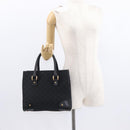 GUCCI GG Canvas Hand Bag Black 123439 Auth yk19605-21