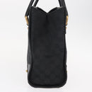 GUCCI GG Canvas Hand Bag Black 123439 Auth yk19605-5