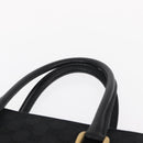 GUCCI GG Canvas Hand Bag Black 123439 Auth yk19605-8
