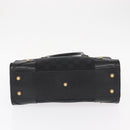 GUCCI GG Canvas Hand Bag Black 123439 Auth yk19605-9
