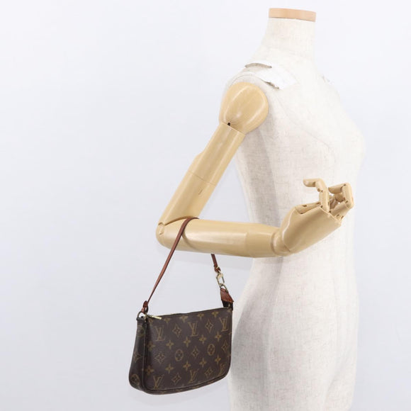 LOUIS VUITTON Monogram Pochette Accessoires Pouch M51980 LV Auth yk19608