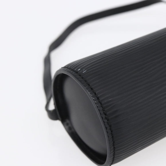 LOUIS VUITTON Epi Soufflot Pouch Black LV Auth yk19611