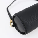 LOUIS VUITTON Epi Soufflot Pouch Black LV Auth yk19611-16