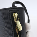 LOUIS VUITTON Epi Soufflot Pouch Black LV Auth yk19611-10