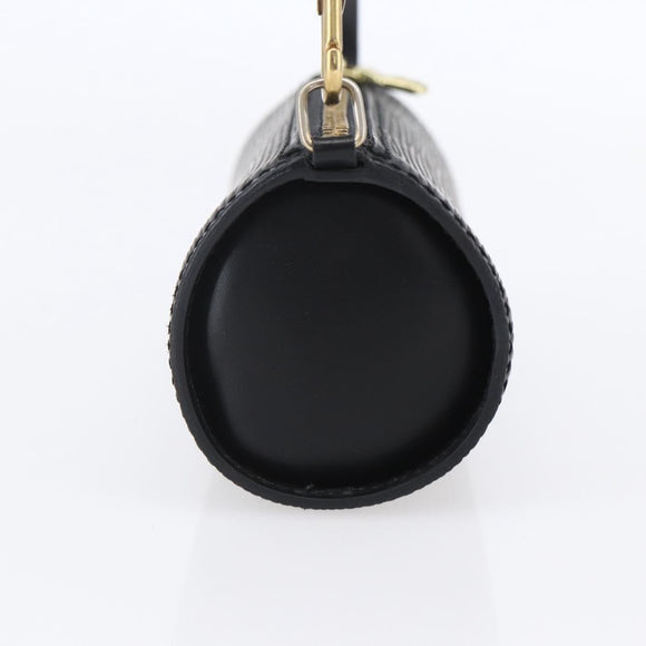LOUIS VUITTON Epi Soufflot Pouch Black LV Auth yk19611