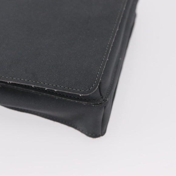 CHANEL Sports Line Waist bag Nylon Gray Silver CC Auth yk19613