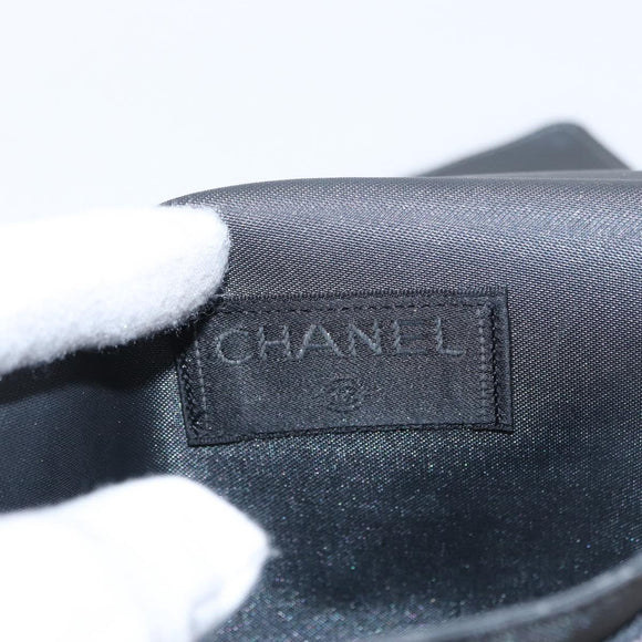 CHANEL Sports Line Waist bag Nylon Gray Silver CC Auth yk19613