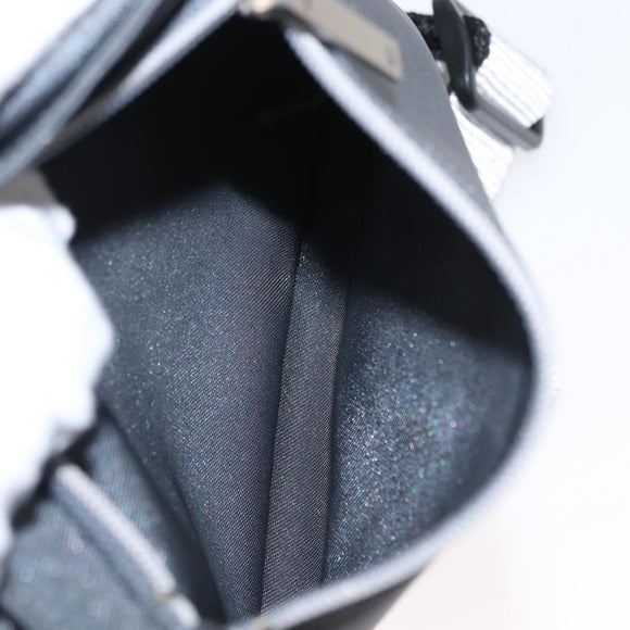 CHANEL Sports Line Waist bag Nylon Gray Silver CC Auth yk19613