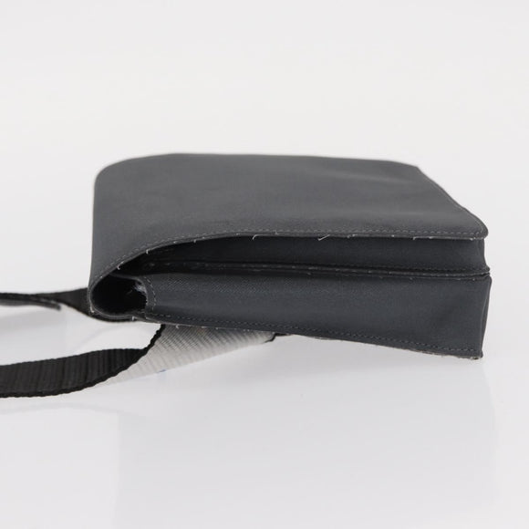 CHANEL Sports Line Waist bag Nylon Gray Silver CC Auth yk19613