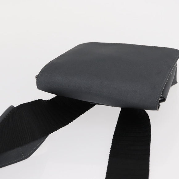 CHANEL Sports Line Waist bag Nylon Gray Silver CC Auth yk19613