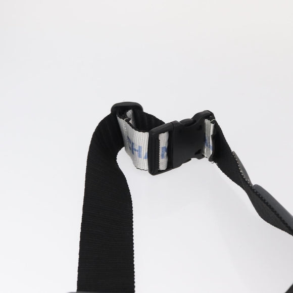 CHANEL Sports Line Waist bag Nylon Gray Silver CC Auth yk19613