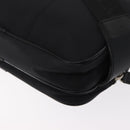 BURBERRY Nova Check Black label Waist bag Nylon Black Silver Auth yk19615-16