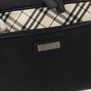 BURBERRY Nova Check Black label Waist bag Nylon Black Silver Auth yk19615-18