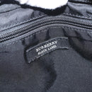 BURBERRY Nova Check Black label Waist bag Nylon Black Silver Auth yk19615-20