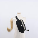 BURBERRY Nova Check Black label Waist bag Nylon Black Silver Auth yk19615-25