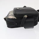 BURBERRY Nova Check Black label Waist bag Nylon Black Silver Auth yk19615-4