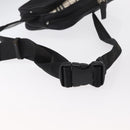 BURBERRY Nova Check Black label Waist bag Nylon Black Silver Auth yk19615-7