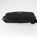 BURBERRY Nova Check Black label Waist bag Nylon Black Silver Auth yk19615-5