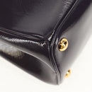 PRADA Galleria Hand Bag Safiano leather 2way Purple Gold BN2316 Auth yk19618V-8