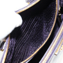 PRADA Galleria Hand Bag Safiano leather 2way Purple Gold BN2316 Auth yk19618V-20