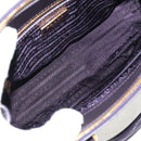 PRADA Galleria Hand Bag Safiano leather 2way Purple Gold BN2316 Auth yk19618V-10