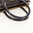 PRADA Galleria Hand Bag Safiano leather 2way Purple Gold BN2316 Auth yk19618V-7