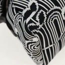 PRADA Signeau Shoulder Bag Canvas Black Silver 1BC165 Auth yk19619M-11