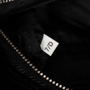 PRADA Signeau Shoulder Bag Canvas Black Silver 1BC165 Auth yk19619M-25