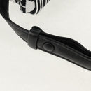 PRADA Signeau Shoulder Bag Canvas Black Silver 1BC165 Auth yk19619M-8