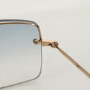 GUCCI Sunglasses metal Blue Auth yk19621V-23