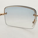 GUCCI Sunglasses metal Blue Auth yk19621V-10