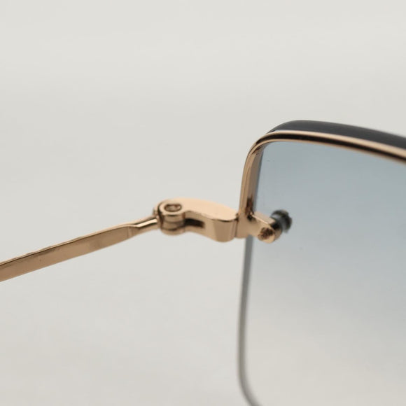 GUCCI Sunglasses metal Blue Auth yk19621V