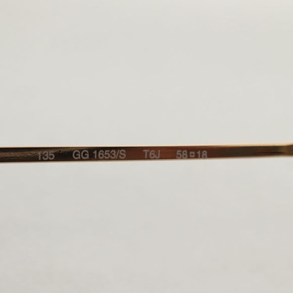 GUCCI Sunglasses metal Blue Auth yk19621V