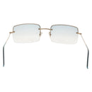 GUCCI Sunglasses metal Blue Auth yk19621V-2