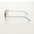 GUCCI Sunglasses metal Blue Auth yk19621V-3