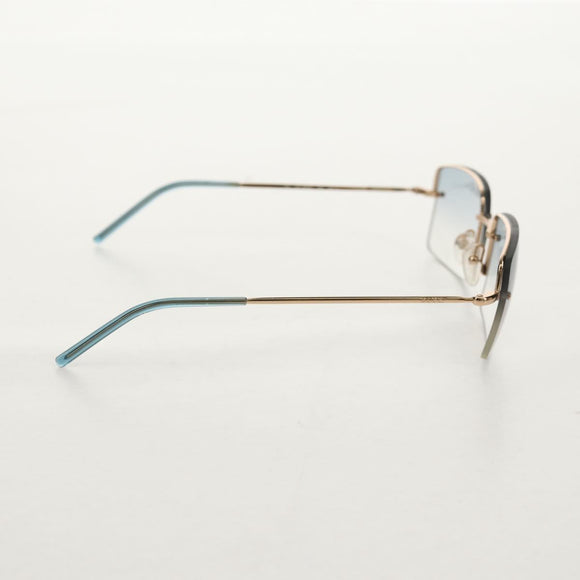 GUCCI Sunglasses metal Blue Auth yk19621V