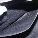 VERSACE Hand Bag Leather Yellow Black Auth yk19622-21