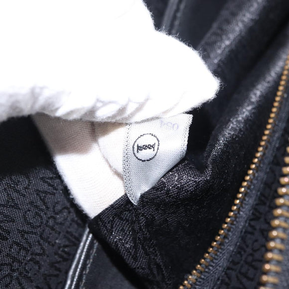 VERSACE Hand Bag Leather Yellow Black Auth yk19622