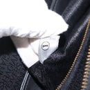 VERSACE Hand Bag Leather Yellow Black Auth yk19622-12