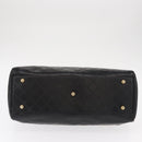 VERSACE Hand Bag Leather Yellow Black Auth yk19622-5