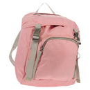 PRADA Backpack Nylon Pink Silver Auth yk19623V-1