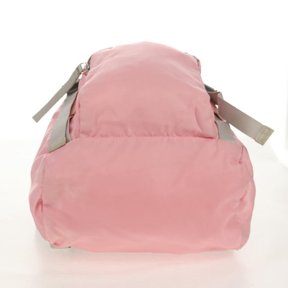 PRADA Backpack Nylon Pink Silver Auth yk19623V