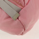 PRADA Backpack Nylon Pink Silver Auth yk19623V-19