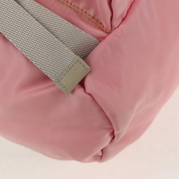PRADA Backpack Nylon Pink Silver Auth yk19623V