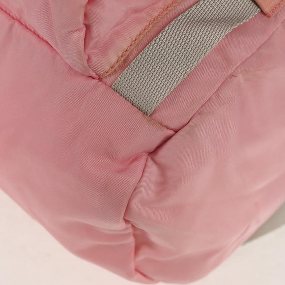 PRADA Backpack Nylon Pink Silver Auth yk19623V