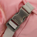 PRADA Backpack Nylon Pink Silver Auth yk19623V-25