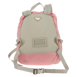 PRADA Backpack Nylon Pink Silver Auth yk19623V - 0